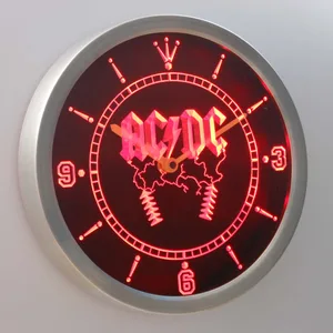 AC/DC Thunderstruck LED Neon Wall Clock