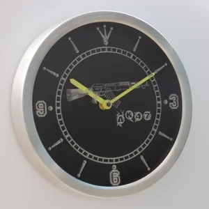 AK-47 LED Neon Wall Clock