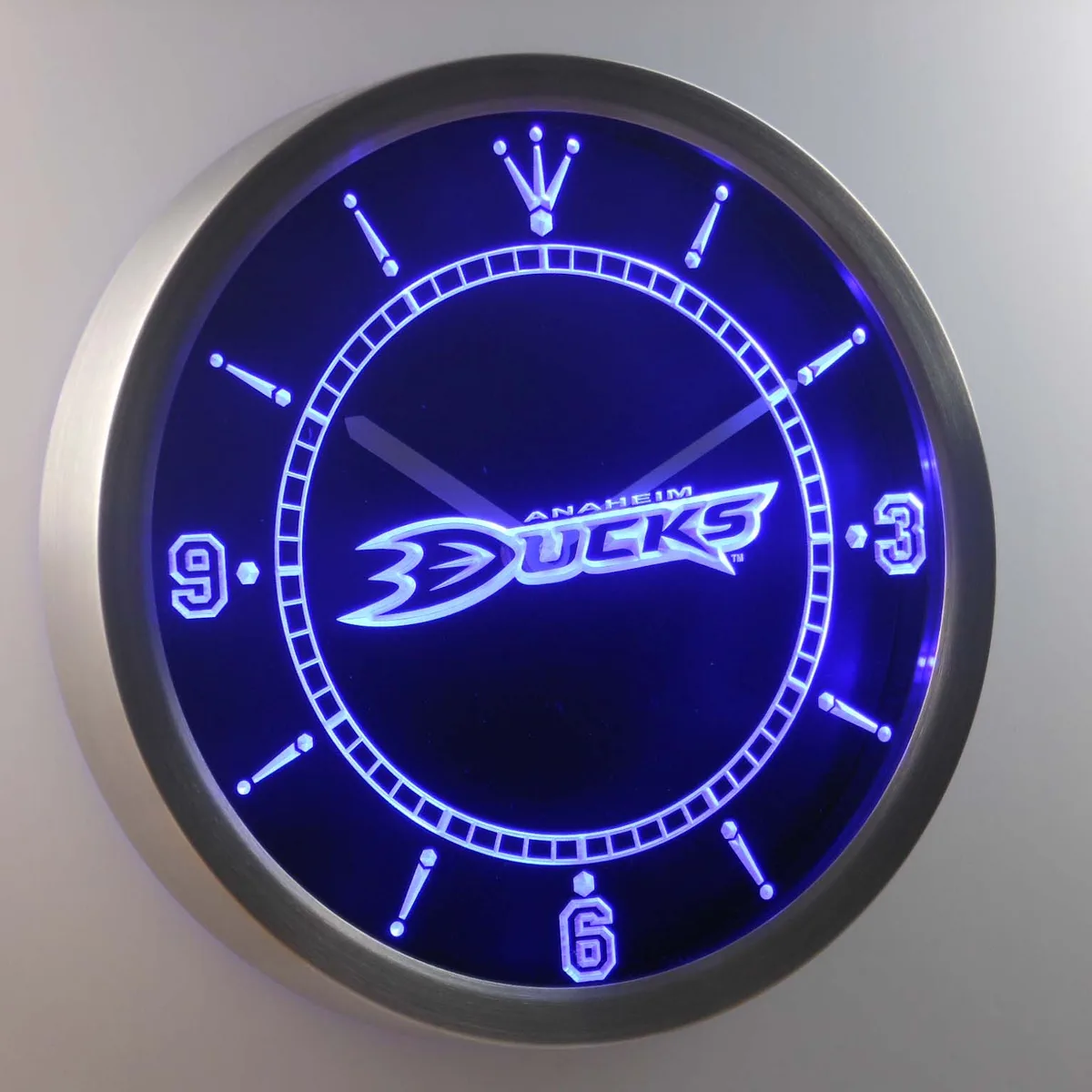 Anaheim Ducks LED Neon Wall Clock