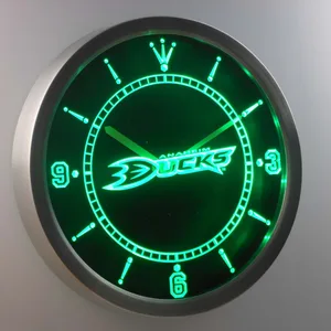 Anaheim Ducks LED Neon Wall Clock