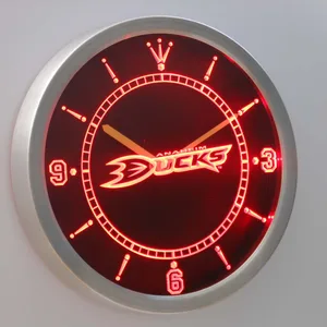 Anaheim Ducks LED Neon Wall Clock