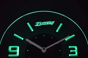 Anaheim Ducks Modern LED Neon Wall Clock
