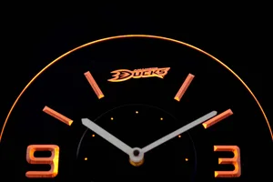 Anaheim Ducks Modern LED Neon Wall Clock