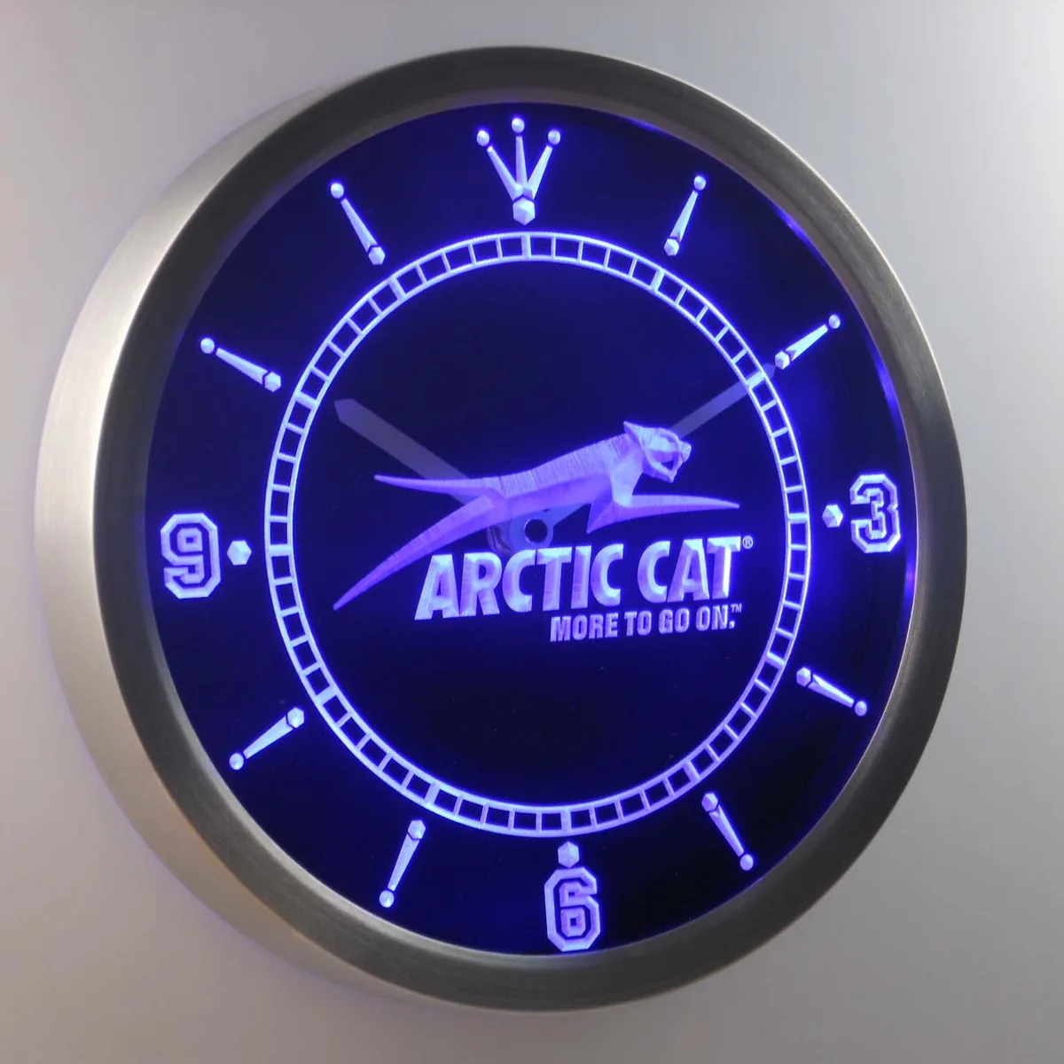 Arctic Cat LED Neon Wall Clock