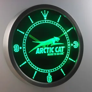 Arctic Cat LED Neon Wall Clock