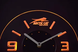Arctic Cat Modern LED Neon Wall Clock