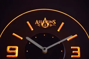 Assassins Creed Modern LED Neon Wall Clock