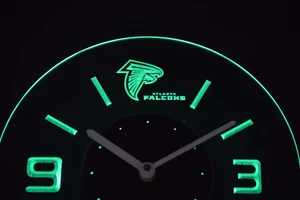 Atlanta Falcons Modern LED Neon Wall Clock