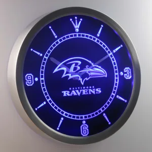 Baltimore Ravens LED Neon Wall Clock