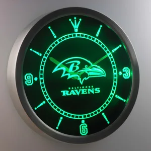 Baltimore Ravens LED Neon Wall Clock