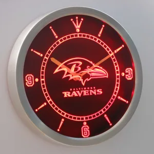 Baltimore Ravens LED Neon Wall Clock
