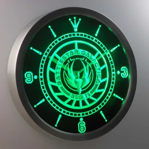 Battlestar Galactica   LED Neon Wall Clock