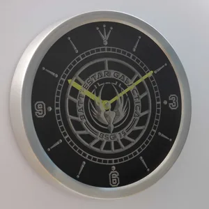 Battlestar Galactica   LED Neon Wall Clock