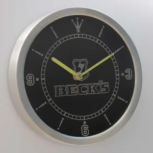 Beck's LED Neon Wall Clock