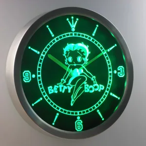 Betty Boop LED Neon Wall Clock