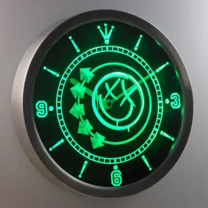 Blink 182 Smiley LED Neon Wall Clock