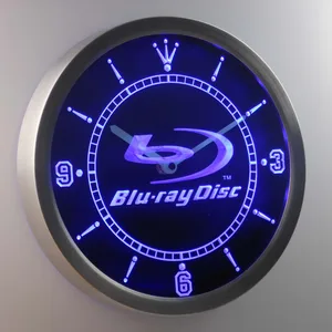 Blu-ray Disc LED Neon Wall Clock