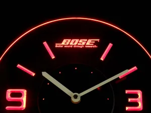 Bose Modern LED Neon Wall Clock