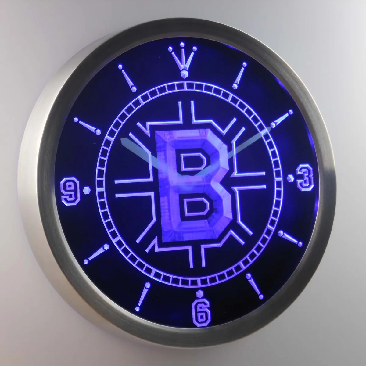 Boston Bruins LED Neon Wall Clock
