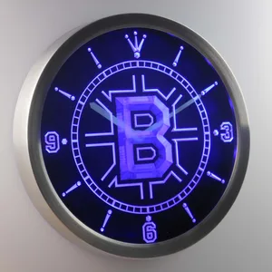 Boston Bruins LED Neon Wall Clock