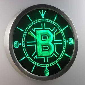 Boston Bruins LED Neon Wall Clock