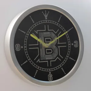 Boston Bruins LED Neon Wall Clock