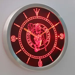 Boston Celtics LED Neon Wall Clock
