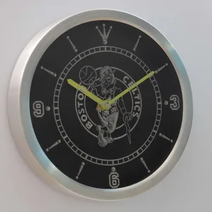 Boston Celtics LED Neon Wall Clock