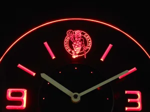 Boston Celtics Modern LED Neon Wall Clock