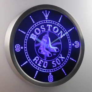 Boston Red Sox LED Neon Wall Clock