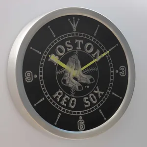 Boston Red Sox LED Neon Wall Clock