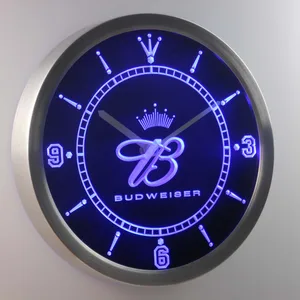 Budweiser Crowned B LED Neon Wall Clock