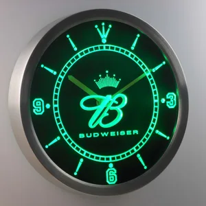 Budweiser Crowned B LED Neon Wall Clock