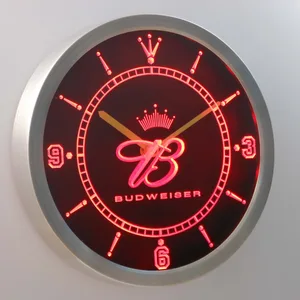 Budweiser Crowned B LED Neon Wall Clock