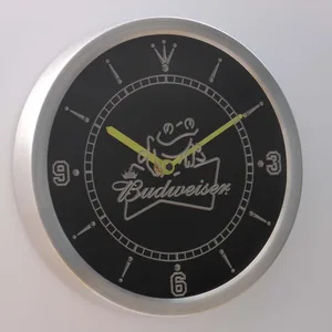 Budweiser Frog LED Neon Wall Clock