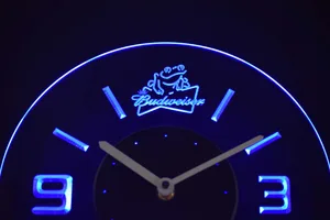 Budweiser Frog Modern LED Neon Wall Clock