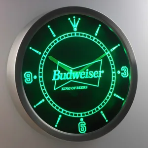 Budweiser King of Beers LED Neon Wall Clock