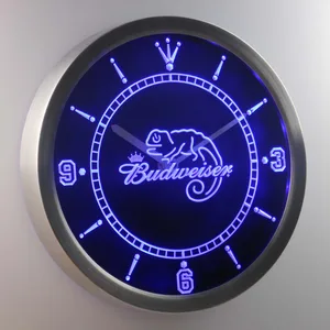 Budweiser Lizard LED Neon Wall Clock