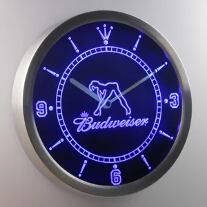 Budweiser Woman's Silhouette LED Neon Wall Clock