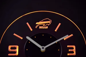 Buffalo Bills Modern LED Neon Wall Clock