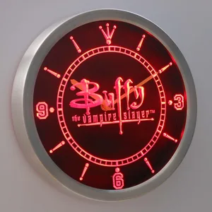 Buffy the Vampire Slayer   LED Neon Wall Clock