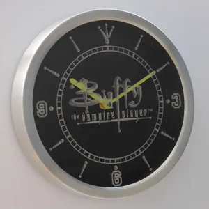 Buffy the Vampire Slayer   LED Neon Wall Clock
