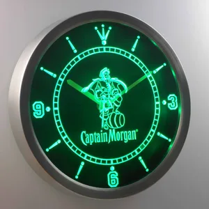Captain Morgan LED Neon Wall Clock