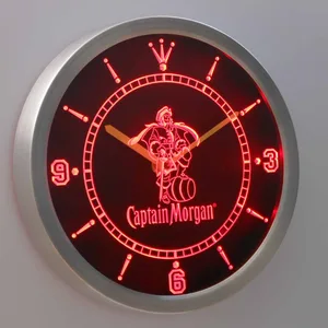 Captain Morgan LED Neon Wall Clock