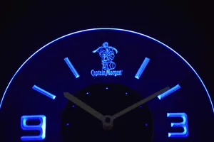 Captain Morgan Modern LED Neon Wall Clock