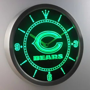 Chicago Bears LED Neon Wall Clock