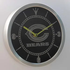 Chicago Bears LED Neon Wall Clock