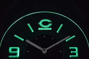 Chicago Bears Modern LED Neon Wall Clock