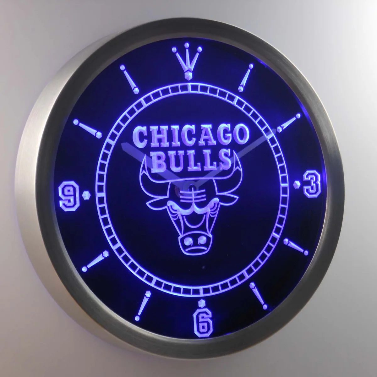 Chicago Bulls LED Neon Wall Clock