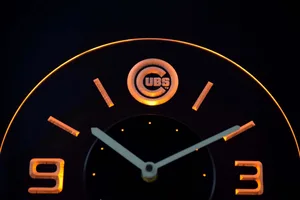 Chicago Cubs Modern LED Neon Wall Clock